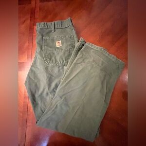 Carhartt classic dungaree fit green pants 32x30